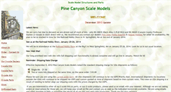 Desktop Screenshot of pinecanyonscalemodels.com