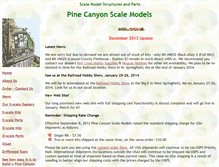 Tablet Screenshot of pinecanyonscalemodels.com